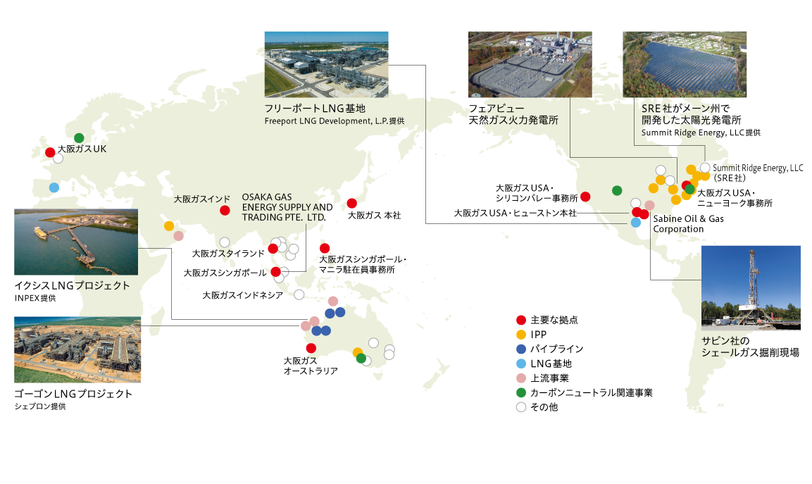 海外エネルギー事業の投資の状況