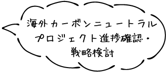 海外カーボンニュートラルプロジェクト進捗確認・戦略検討