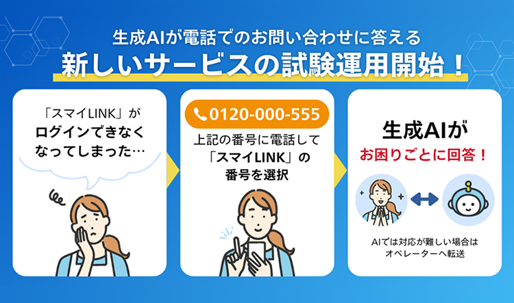 電話受付がもっと便利に！生成AIが音声でお答えするサービスを試験運用開始